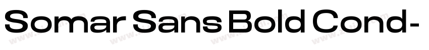 Somar Sans Bold Cond字体转换